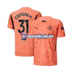 Camiseta 2ª Manchester City Ederson M 31 Portero Hombre 2024-2025 Manga Corta