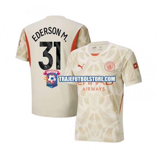 Camiseta 3ª Manchester City Ederson M 31 Portero Hombre 2024-2025 Manga Corta