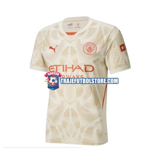 Camiseta 3ª Manchester City Portero Hombre 2024-2025 Manga Corta
