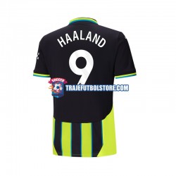 Camiseta 2ª Manchester City Haaland 9 Hombre 2024-2025 Manga Corta