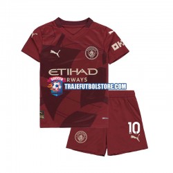 Camiseta 3ª Manchester City Jack Grealish 10 Niño 2024-2025 Manga Corta