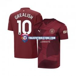 Camiseta 3ª Manchester City Jack Grealish 10 Hombre 2024-2025 Manga Corta