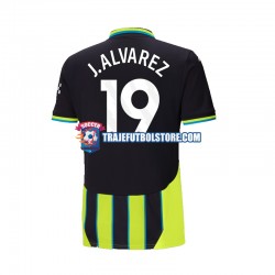 Camiseta 2ª Manchester City Julian Alvarez 19 Hombre 2024-2025 Manga Corta
