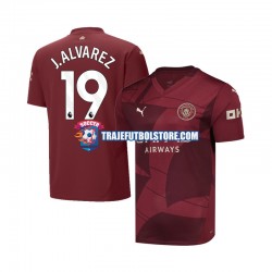 Camiseta 3ª Manchester City Julian Alvarez 19 Hombre 2024-2025 Manga Corta