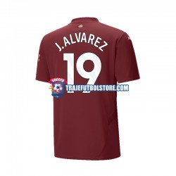 Camiseta 3ª Manchester City Julian Alvarez 19 Hombre 2024-2025 Manga Corta