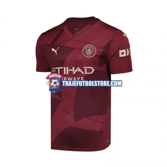 Camiseta 3ª Manchester City Hombre 2024-2025 Manga Corta
