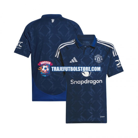 Camiseta 2ª Manchester United Hombre 2024-2025 Manga Corta