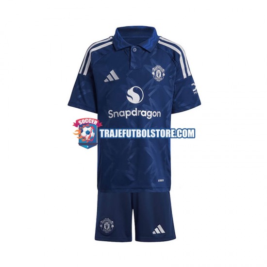 Camiseta 2ª Manchester United Niño 2024-2025 Manga Corta