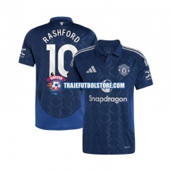 Camiseta 2ª Manchester United Marcus Rashford 10 Hombre 2024-2025 Manga Corta