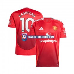 Camiseta 1ª Manchester United Marcus Rashford 10 Hombre 2024-2025 Manga Corta