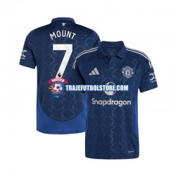 Camiseta 2ª Manchester United Mason Mount 7 Hombre 2024-2025 Manga Corta
