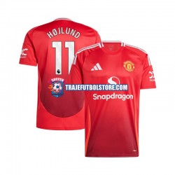 Camiseta 1ª Manchester United Rasmus Hojlund 11 Hombre 2024-2025 Manga Corta