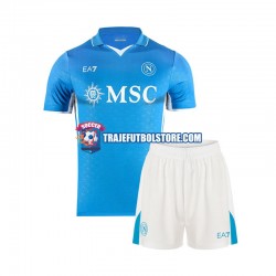 Camiseta 1ª Napoli Niño 2024-2025 Manga Corta