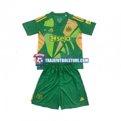 Camiseta 1ª Newcastle United Portero Niño 2024-2025 Manga Corta