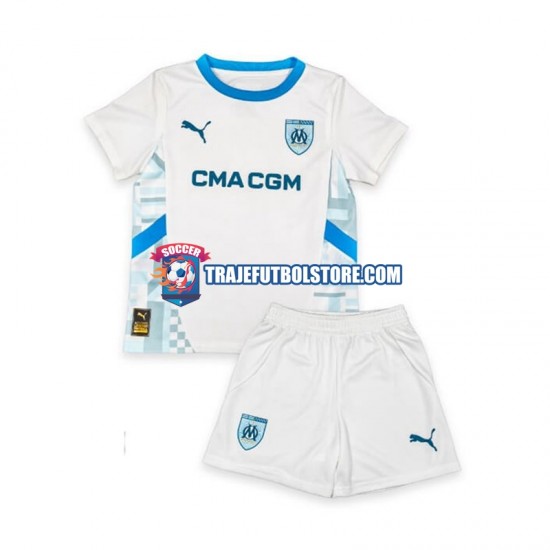 Camiseta 1ª Olympique de Marsella Niño 2024-2025 Manga Corta