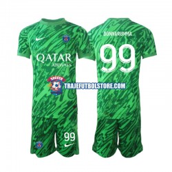 Camiseta 2ª Paris Saint-Germain Gianluigi Donnarumma 99 Portero Niño 2024-2025 Manga Corta