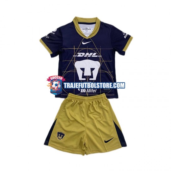 Camiseta 2ª Pumas UNAM Niño 2024-2025 Manga Corta