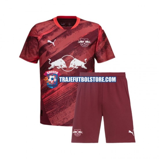 Camiseta 2ª RB Leipzig Niño 2024-2025 Manga Corta