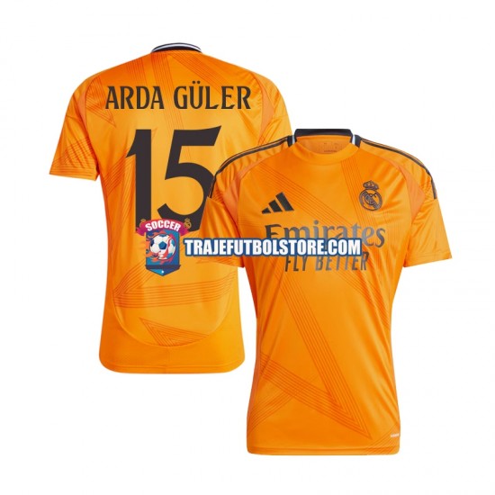 Camiseta 2ª Real Madrid Arda Guler 15 Hombre 2024-2025 Manga Corta