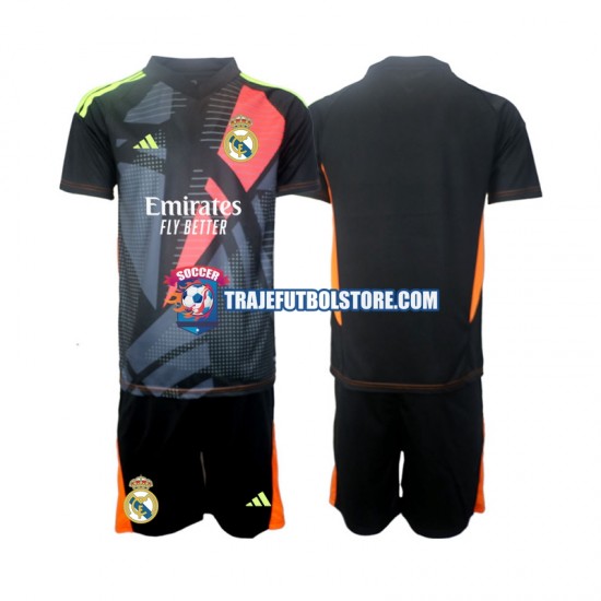 Camiseta 2ª Real Madrid Portero Niño 2024-2025 Manga Corta