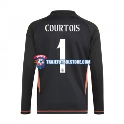 Camiseta 2ª Real Madrid Thibaut Courtois 1 Portero Hombre 2024-2025 Manga Corta