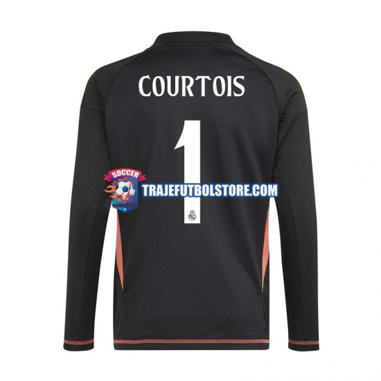 Camiseta 2ª Real Madrid Thibaut Courtois 1 Portero Hombre 2024-2025 Manga Corta