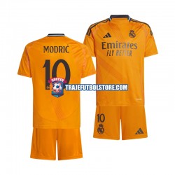 Camiseta 2ª Real Madrid Luka Modrić 10 Niño 2024-2025 Manga Corta
