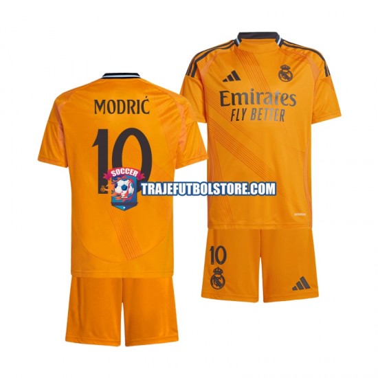 Camiseta 2ª Real Madrid Luka Modrić 10 Niño 2024-2025 Manga Corta