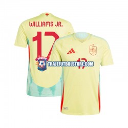 Camiseta 2ª España WILLIAMS JR 17 Hombre Euro 2024 Manga Corta