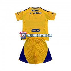 Camiseta 1ª Tigres UANL Niño 2024-2025 Manga Corta