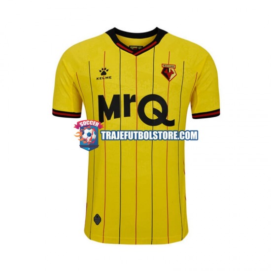 Camiseta 1ª Watford Hombre 2024-2025 Manga Corta