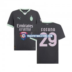Camiseta 3ª AC Milan Fofana 29 Hombre 2024-2025 Manga Corta