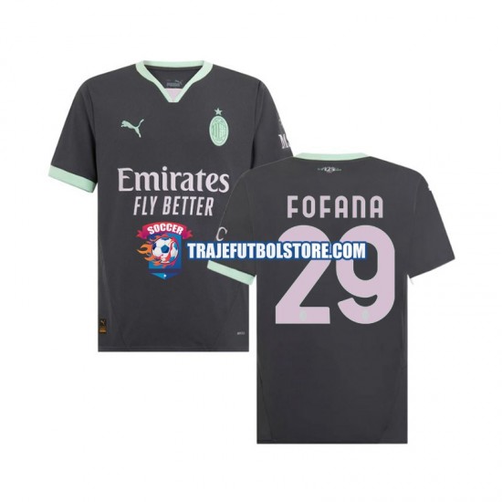 Camiseta 3ª AC Milan Fofana 29 Hombre 2024-2025 Manga Corta