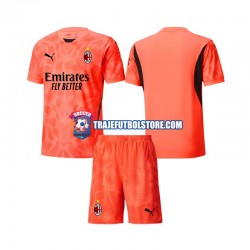 Camiseta 4ª AC Milan Portero Niño 2024-2025 Manga Corta