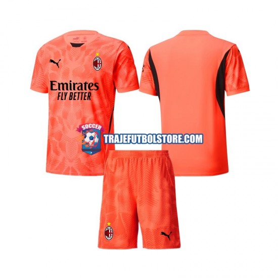 Camiseta 4ª AC Milan Portero Niño 2024-2025 Manga Corta
