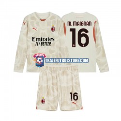 Camiseta 3ª AC Milan Mike Maignan 16 Portero Niño 2024-2025 ML