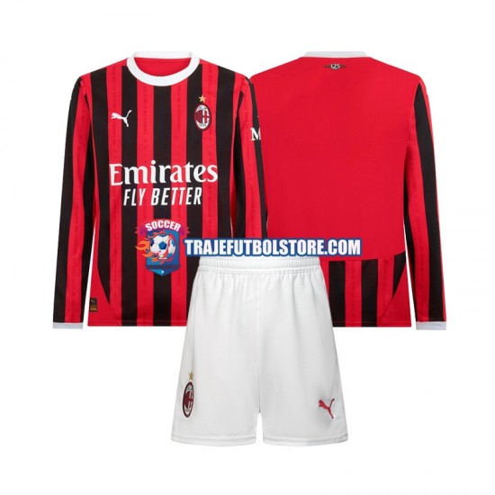 Camiseta 1ª AC Milan Niño 2024-2025 ML
