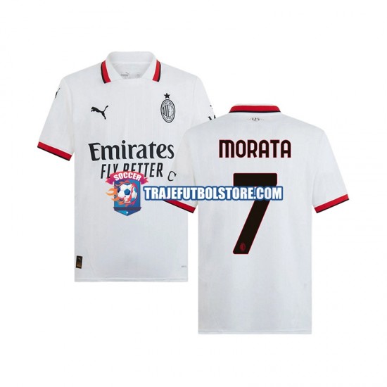 Camiseta 2ª AC Milan Morata 7 Hombre 2024-2025 Manga Corta