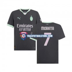 Camiseta 3ª AC Milan Morata 7 Hombre 2024-2025 Manga Corta