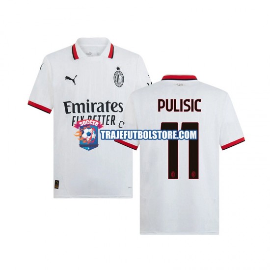 Camiseta 2ª AC Milan PULISIC 11 Hombre 2024-2025 Manga Corta