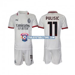 Camiseta 2ª AC Milan Pulisic 11 Niño 2024-2025 Manga Corta