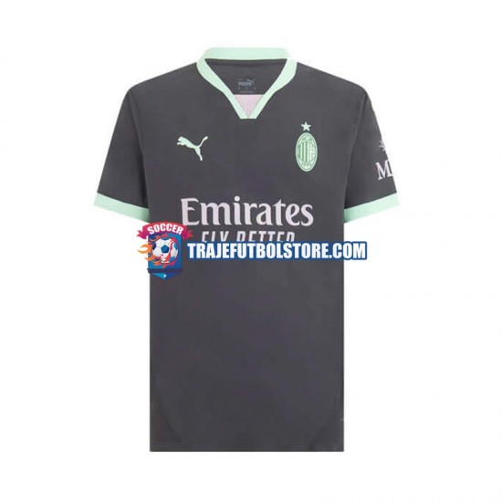 Camiseta 3ª AC Milan Hombre 2024-2025 Manga Corta