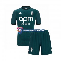 Camiseta 2ª AS Monaco Niño 2024-2025 Manga Corta