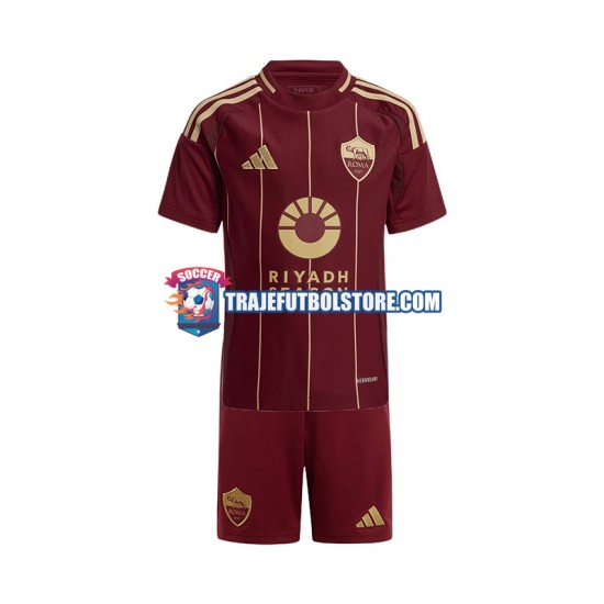 Camiseta 1ª AS Roma Niño 2024-2025 Manga Corta