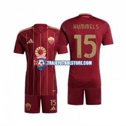 Camiseta 1ª AS Roma Mats Hummels 15 Niño 2024-2025 Manga Corta