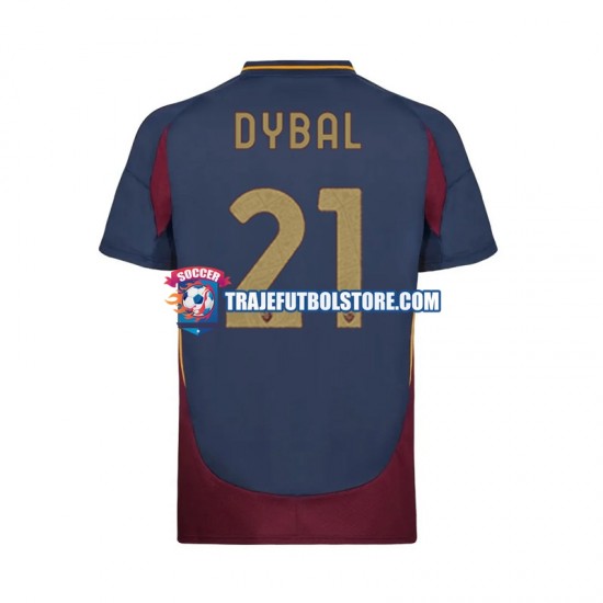 Camiseta 3ª AS Roma Paulo Dybala 21 Hombre 2024-2025 Manga Corta
