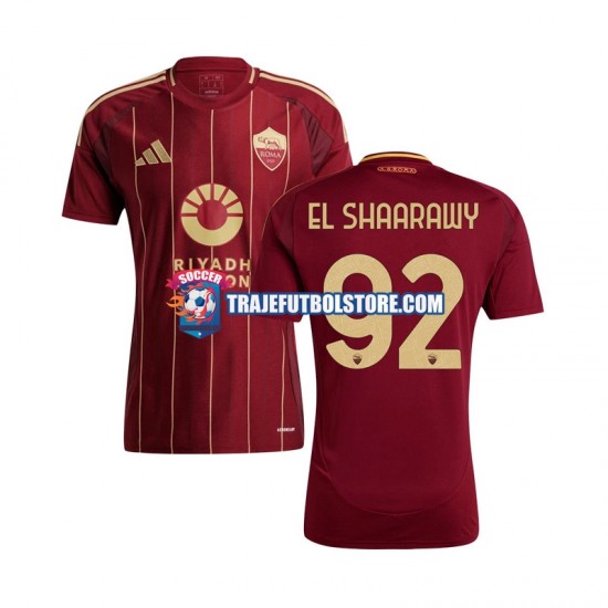 Camiseta 1ª AS Roma Stephan El Shaarawy 92 Hombre 2024-2025 Manga Corta