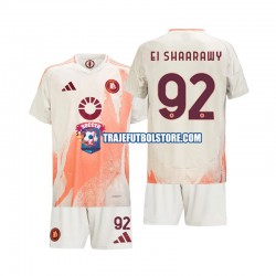 Camiseta 2ª AS Roma Stephan El Shaarawy 92 Niño 2024-2025 Manga Corta