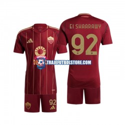 Camiseta 1ª AS Roma Stephan El Shaarawy 92 Niño 2024-2025 Manga Corta