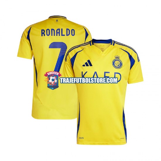 Camiseta 1ª Al Nassr Cristiano Ronaldo 7 Hombre 2024-2025 Manga Corta